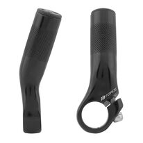 Bar ends FORCE Bet (aluminium, black) 9cm