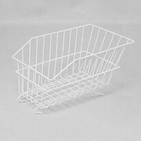 Basket on rear carrier BONIN 330x220x160mm (white)