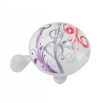 Bicycle bell BONIN Funky (white/purple)