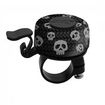 Bicycle bell BONIN Skulls (black/grey)