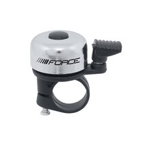 Bicycle bell FORCE Mini 22,2mm (steel/plastic, silver)