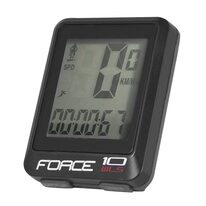 Bike computer FORCE WLS 10 functions, wireless (black)