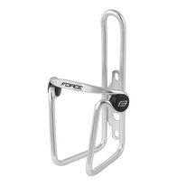 Bottle cage FORCE Dot (aluminium, silver)