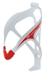 Bottle cage FORCE FOA (aluminium, white/red)