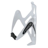 Bottle cage FORCE FOM (aluminum, white)