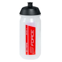 Gertuvė FORCE Stripe 500ml (skaidri/raudona)