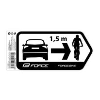 Car sticker FORCE SAFETY 184x84 mm (black)