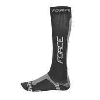 Носки FORCE Athletic Pro компрессии (черный/белый) 42-47 L-XL