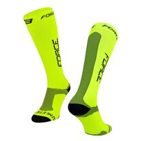 Носки FORCE Athletic Pro компрессии (Флуоресцентный / черный) 36-41 S-M