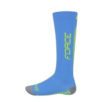 Compression socks FORCE Tessera (blue/fluorescent) 36-41 S-M