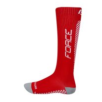 Compression socks FORCE Tessera (red/white) 42-47 L-XL