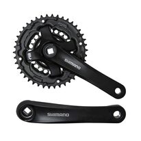 Crankset Shimano FC-TY301 / 3-скоростной / 42-34-24T / 175mm