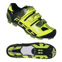 Cycling shoes FORCE MTB Free (black/fluorescent) size 44