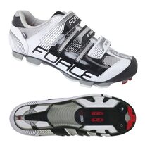 Cycling shoes FORCE MTB Free (white/black) size 43