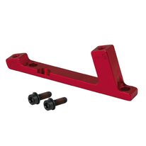 Disc brake adapter FORCE Post / Stand, front 180mm (red)