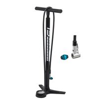 Floor pump FORCE Workshop 16,5bar (aluminium, black)