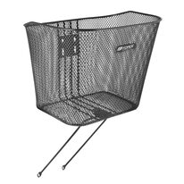 Front basket FORCE with holder and stays (black)