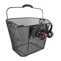 Front basket FORCE with Klick system 25,4-31,8mm (metal, black)