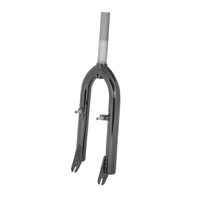 Front fork FORCE BMX 20" with thread, V-Brake (black)