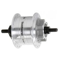 Front hub - dynamo Shimano DH-3D32, disc (silver)