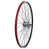 Priekinis ratas 28/29",Dynamic V-tipo stabdžiai, Shimano dinama DH-3N30, 36H, su greitveržle