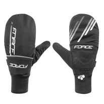 Gloves FORCE Cover winter (black/white) size XL