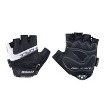 Gloves FORCE Rab (black/white) size XXL