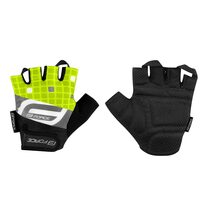 Gloves FORCE Square (black/fluorescent) XS