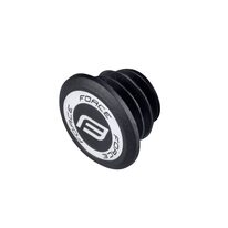 Handlebar end plugs FORCE (black/white)