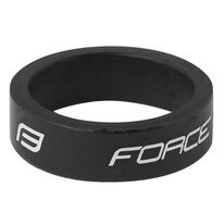 Headset spacer FORCE Logo 1 1/8", 10 mm (aluminium, black)