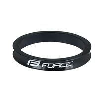 Headset spacer FORCE Logo 1 1/8", 5 mm, AHEAD (aluminium, black)