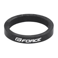 Vairo kolonėlės žiedas FORCE LOGO 1 1/8", 5 mm, AHEAD (karboninis, juodas)