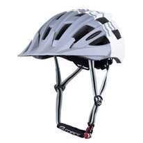 Helmet FORCE BULL, L-XL 54 - 58 cm (grey/white)