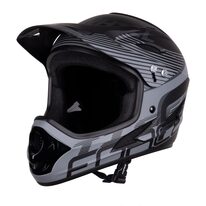 Helmet FORCE TIGER , S-M, 57-58cm (black/grey)