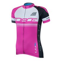 Jersey FORCE LUX short sleeves (black/pink) size M