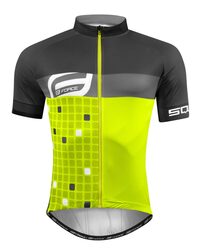 Jersey FORCE SQUARE short sleeves (fluorescent/grey) size L