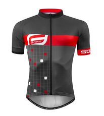 Jersey FORCE SQUARE short sleeves (grey/red) size M