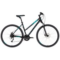 KELLYS Clea 90 M 28" 24G size 19" (48cm) (black/aqua)