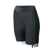 Kids shorts FORCE KID with pad 128-140cm (black/white)