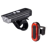 Light set FORCE Futuro, chargable USB (black)