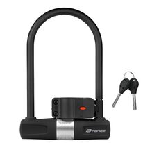 Spyna FORCE U-lock su laikikliu 11,5 cm/18,9mm (juoda)