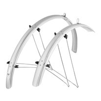 Mudguard kit, 28" FORCE 48 Aluflex, 48mm (silver)