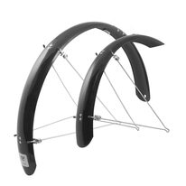 Mudguard set FORCE Aluflex 26" (PET flexible material, black)