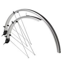 Mudguards BONIN 28" 42mm (plastic, black/grey)