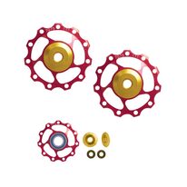 Rear derailleur jockey wheels FORCE with ceramic bearings 11T (red)