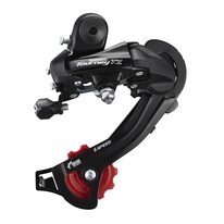 Rear derailleur Shimano Tourney TZ500 6 gear, on frame