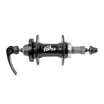 Rear hub FORCE 32H 6 bolts, with quick release, freewheel (aluminum, black)