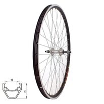 Rear wheel 26'' STARSCircle J19SZ 36H Force hub with bolts