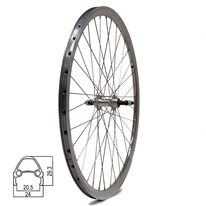 Rear wheel 28/29" // 36H // V-brake, screw-on freewheel (silver)