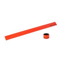 Reflective strap FORCE selfretracting 38cm (orange)